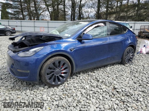 2024 Tesla Model Y Performance z VIN 7SAYGDEF6RA268195, wystawiony jako Copart lot #53211075 z przebiegiem Nie podano mil oraz Szkoda całkowita • Salvage title. Historia ofert i sprzedaży dostępna na DreamBid. Obrazek 1.