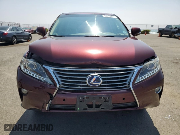 2013 Lexus RX 450h with VIN JTJZB1BA6D2411861, listed as a Copart auction lot 47076405 with 67,985 mi miles and Clean title. Bid and sale history available at DreamBid. Image 5.