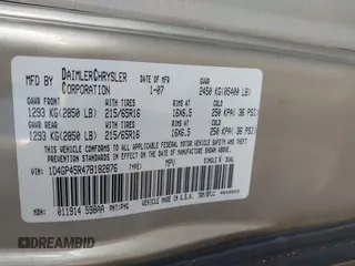 2007 Dodge Caravan SXT with VIN 1D4GP45R47B182876, listed as a IAAI auction lot 42792322 with 80,207 mi miles and . Bid and sale history available at DreamBid. Image 9.