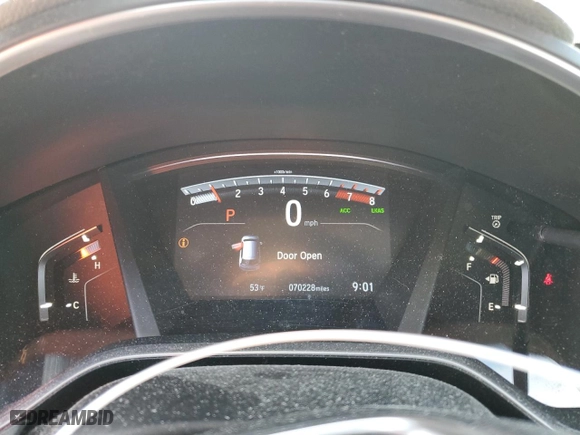 2018 Honda CR-V EX with VIN 7FARW2H58JE077403, listed as a Copart auction lot 50219085 with 70,228 mi miles and Salvage Title. Bid and sale history available at carsss.com. Image 9.