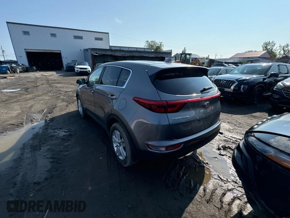 2018 Kia Sportage LX with VIN KNDPM3AC1J7480247, listed as a Copart auction lot 65893204 with 152,845 mi miles and Salvage Title. Bid and sale history available at carsss.com. Image 3.