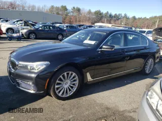 2017 BMW 7 Series 740i xDrive with VIN WBA7E4C58HGU99127, listed as a Copart auction lot 70320002 with 62,489 mi miles. Bid and sale history available at carsss.com. Image 1.