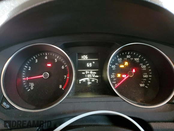 2015 Volkswagen Jetta S with VIN 3VW1K7AJ3FM304960, listed as a Copart auction lot 48977265 with 118,572 mi miles and Salvage title. Bid and sale history available at DreamBid. Image 9.