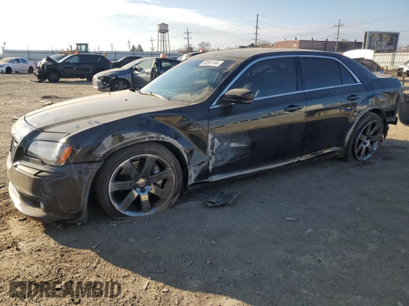 2013 Chrysler 300 SRT-8 with VIN 2C3CCAFJ8DH646483, listed as a Copart auction lot 83261144 with 86,015 mi miles and Salvage Title. Bid and sale history available at DreamBid. Image 1.