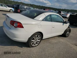2009 Volkswagen Eos Komfort with VIN WVWBA71F89V004914, listed as a Copart auction lot 50543955 with Not Provided miles and Salvage Title. Bid and sale history available at DreamBid. Image 3.