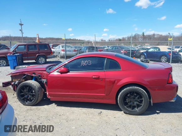 2003 Ford Mustang SVT Cobra with VIN 1FAFP48Y73F416335, listed as a IAAI auction lot 41861603 with 47,111 mi miles. Bid and sale history available at carsss.com. Image 14.
