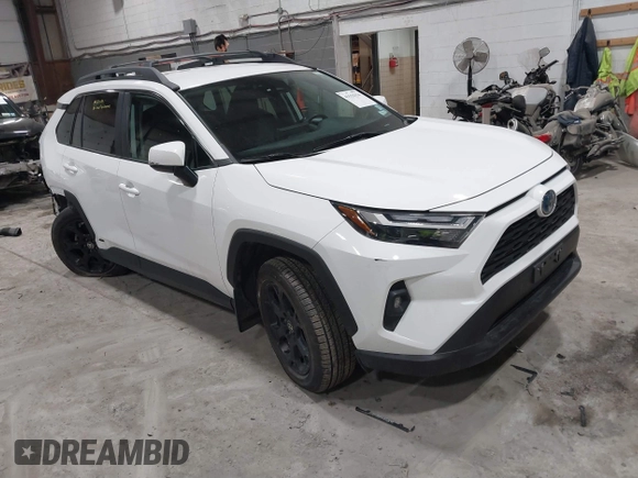 2023 Toyota RAV4 Hybrid XLE with VIN 2T3UWRFV1PW156948, listed as a IAAI auction lot 41556334 with 21,196 mi miles. Bid and sale history available at carsss.com. Image 1.