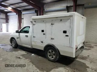 2019 Ram 1500 Tradesman with VIN 3C6JR6DG1KG651650, listed as a Copart auction lot 56770405 with 164,869 mi miles and Salvage title. Bid and sale history available at DreamBid. Image 2.