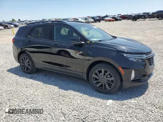 2023 Chevrolet Equinox RS with VIN 3GNAXMEG6PL141852, listed as a Copart auction lot 57646895 with 45,017 mi miles and Salvage title. Bid and sale history available at DreamBid. Image 4.