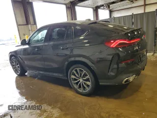 2025 BMW X6 xDrive40i with VIN 5UX33EX00S9W90983, listed as a Copart auction lot 46921935 with 25,566 mi miles and Clean Title. Bid and sale history available at carsss.com. Image 2.