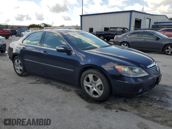 2005 Acura RL z VIN JH4KB165X5C004380, wystawiony jako Copart lot #54139035 z przebiegiem 144 934 mil mil oraz Szkoda całkowita • Salvage title. Historia ofert i sprzedaży dostępna na DreamBid. Obrazek 4.