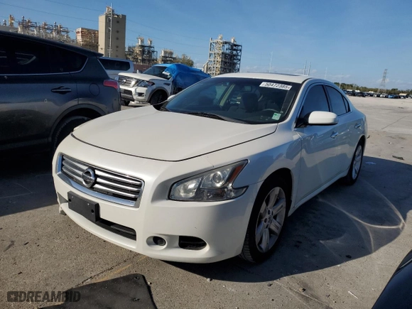 2014 Nissan Maxima 3.5 S with VIN 1N4AA5AP1EC467658, listed as a Copart auction lot 50472385 with 184,958 mi miles and Salvage Title. Bid and sale history available at carsss.com. Image 1.