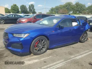 2021 Acura TLX Type S with VIN 19UUB7F0XMA001170, listed as a Copart auction lot 44958035 with 0 mi miles and Salvage Title. Bid and sale history available at carsss.com. Image 1.