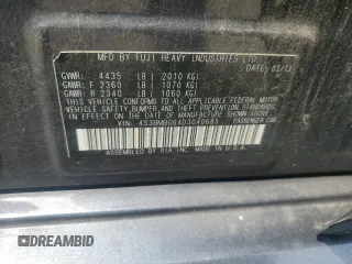 2013 Subaru Legacy Premium with VIN 4S3BMBG64D3040685, listed as a Copart auction lot 59692315 with Not provided miles and Salvage title. Bid and sale history available at DreamBid. Image 13.