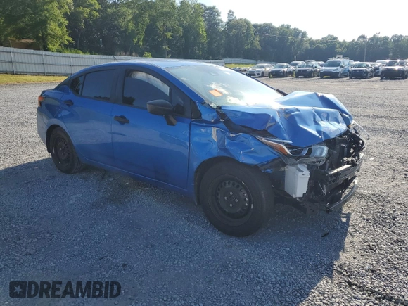 2021 Nissan Versa S with VIN 3N1CN8DV2ML809398, listed as a Copart auction lot 57832835 with 75,680 mi miles and Salvage title. Bid and sale history available at DreamBid. Image 4.