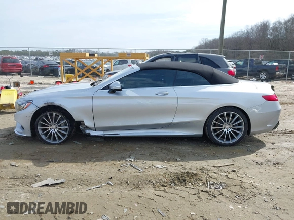2017 Mercedes-Benz S 550 with VIN WDDXK8CB1HA019169, listed as a IAAI auction lot 41406073 with 17,581 mi miles and . Bid and sale history available at DreamBid. Image 14.