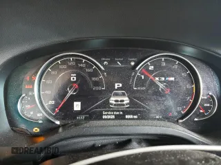2020 BMW X3 M Competition with VIN 5YMTS0C03LLT10091, listed as a Copart auction lot 83866544 with 8,000 mi miles and Salvage Title. Bid and sale history available at carsss.com. Image 9.