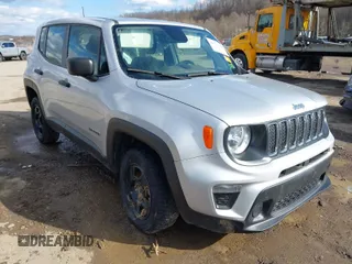 2019 Jeep Renegade Upland z VIN ZACNJBAB1KPJ85376, wystawiony jako IAAI lot #41654314 z przebiegiem 65 564 mil mil oraz . Historia ofert i sprzedaży dostępna na DreamBid. Obrazek 1.