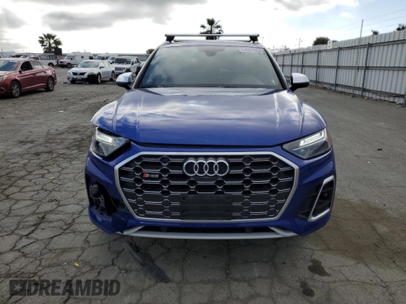 2022 Audi SQ5 Premium Plus with VIN WA1B4AFY7N2049525, listed as a Copart auction lot 54651604 with 22,554 mi miles and . Bid and sale history available at DreamBid. Image 5.