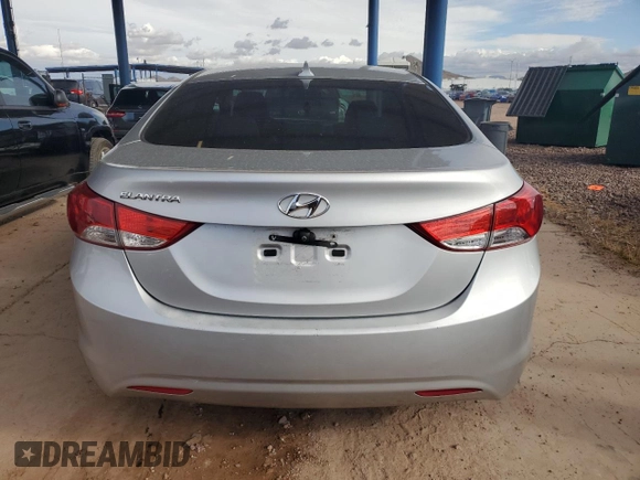2012 Hyundai Elantra Limited with VIN KMHDH4AEXCU346870, listed as a Copart auction lot 48953445 with 91,334 mi miles and Salvage Title. Bid and sale history available at carsss.com. Image 6.