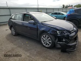 2016 Volkswagen Golf SportWagen TSI S with VIN 3VWC17AU1GM522080, listed as a Copart auction lot 64256133 with 98,861 mi miles. Bid and sale history available at carsss.com. Image 4.