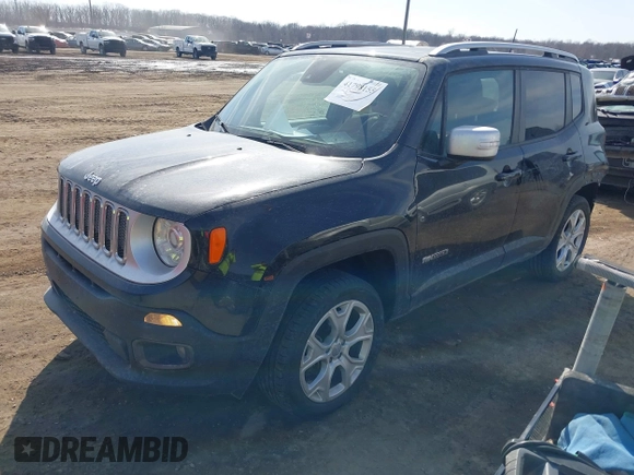 2018 Jeep Renegade Limited with VIN ZACCJBDB8JPH11684, listed as a IAAI auction lot 41798155 with 74,875 mi miles and . Bid and sale history available at DreamBid. Image 17.