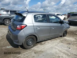 2021 Mitsubishi Mirage ES z VIN ML32AUHJ7MH008519, wystawiony jako Copart lot #56469705 z przebiegiem 128 811 mil mil oraz Szkoda całkowita • Salvage title. Historia ofert i sprzedaży dostępna na DreamBid. Obrazek 3.