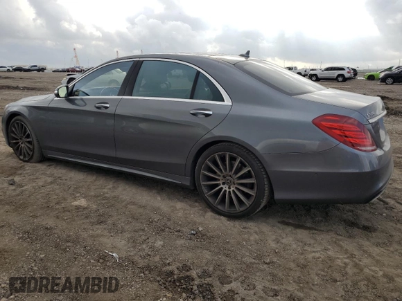 2017 Mercedes-Benz S 550 with VIN WDDUG8CB8HA339349, listed as a Copart auction lot 42814005 with 33,779 mi miles and Salvage Title. Bid and sale history available at carsss.com. Image 2.