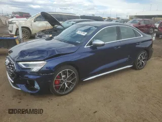 2023 Audi S3 Premium Plus z VIN WAUH3DGY6PA052957, wystawiony jako Copart lot #51235795 z przebiegiem 13 102 mil mil oraz Szkoda całkowita • Salvage title. Historia ofert i sprzedaży dostępna na DreamBid. Obrazek 1.
