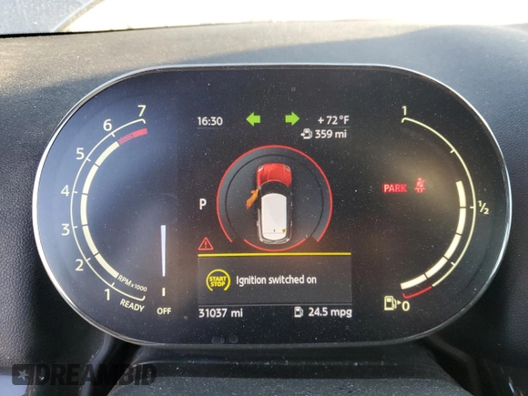 2022 MINI Countryman Cooper with VIN WMZ43BR06N3N37520, listed as a Copart auction lot 80974084 with 31,037 mi miles and Salvage title. Bid and sale history available at DreamBid. Image 9.
