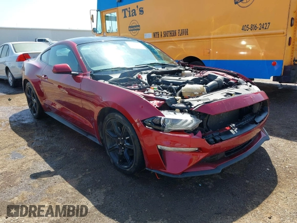 2019 Ford Mustang EcoBoost with VIN 1FA6P8TH4K5106131, listed as a IAAI auction lot 41895726 with 70,906 mi miles and . Bid and sale history available at carsss.com. Image 1.