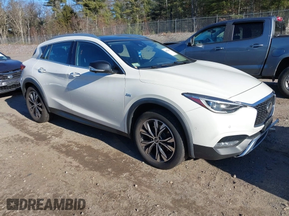 2018 Infiniti QX30 Luxury with VIN SJKCH5CR0JA056820, listed as a IAAI auction lot 40974821 with 71,902 mi miles and . Bid and sale history available at DreamBid. Image 1.
