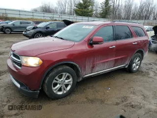 2013 Dodge Durango Crew with VIN 1C4RDJDG4DC664458, listed as a Copart auction lot 84470084 with 209,289 mi miles and Salvage Title. Bid and sale history available at carsss.com. Image 1.