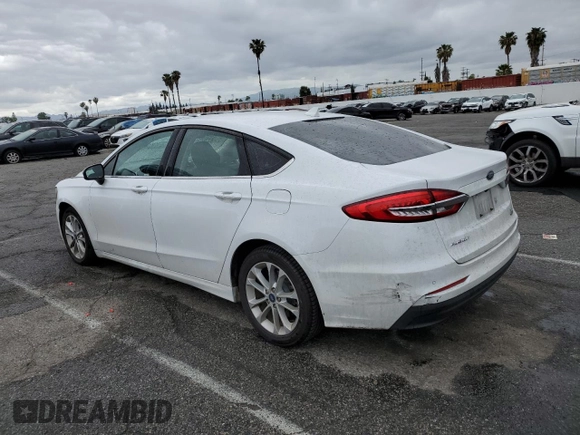 2020 Ford Fusion SE with VIN 3FA6P0LU8LR266753, listed as a Copart auction lot 52341535 with 70,551 mi miles and Salvage title. Bid and sale history available at DreamBid. Image 2.