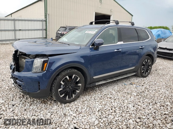 2024 Kia Telluride SX Prestige с VIN 5XYP5DGC1RG444194, выставлен на аукционе Copart как лот 56537315 с пробегом 35 302 миль миль и Списание • Salvage title. История ставок и продаж доступна на DreamBid. Изображение 1.