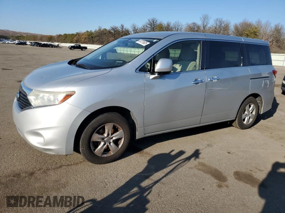 2014 Nissan Quest S with VIN JN8AE2KP8E9100270, listed as a Copart auction lot 48731605 with 205,624 mi miles and Salvage Title. Bid and sale history available at DreamBid. Image 1.