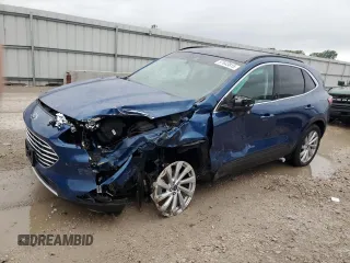 2022 Ford Escape Titanium with VIN 1FMCU9J95NUB64746, listed as a Copart auction lot 57643815 with 32,476 mi miles and Salvage title. Bid and sale history available at DreamBid. Image 1.