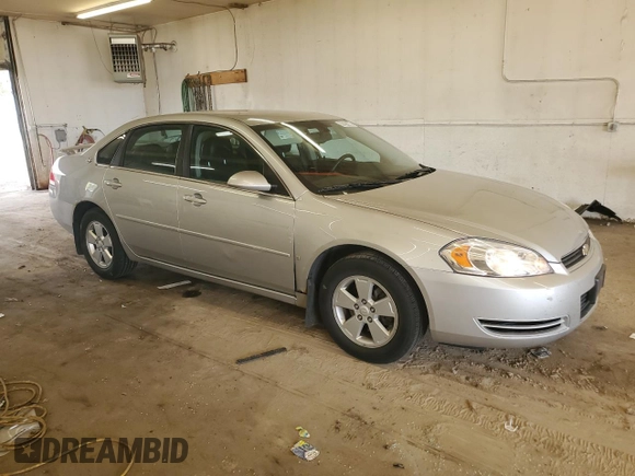 2008 Chevrolet Impala LT with VIN 2G1WT58K081362617, listed as a Copart auction lot 56459975 with 133,442 mi miles and Salvage Title. Bid and sale history available at DreamBid. Image 4.