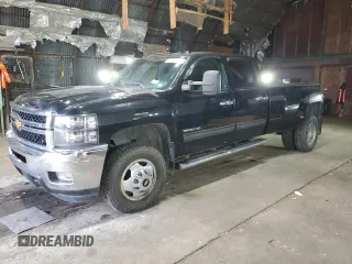 2014 Chevrolet Silverado 3500HD LTZ with VIN 1GC4K1C89EF138109, listed as a Copart auction lot 81026634 with 117,552 mi miles and Salvage Title. Bid and sale history available at carsss.com. Image 1.
