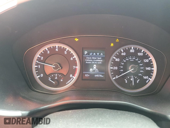 2019 Hyundai Santa Fe SE with VIN 5NMS23ADXKH122695, listed as a Copart auction lot 61941525 with 64,578 mi miles and Non repairable. Bid and sale history available at DreamBid. Image 9.