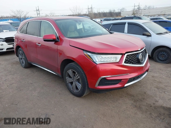 2020 Acura MDX with VIN 5J8YD4H31LL049113, listed as a IAAI auction lot 41315149 with 39,030 mi miles. Bid and sale history available at carsss.com. Image 1.