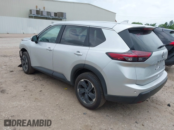2024 Nissan Rogue SV with VIN 5N1BT3BA7RC677593, listed as a IAAI auction lot 42158369 with 36,326 mi miles and . Bid and sale history available at carsss.com. Image 3.