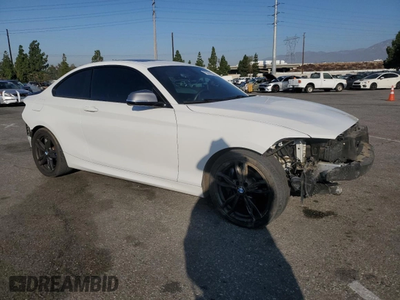 2017 BMW 2 Series M240i with VIN WBA2G1C39HV638985, listed as a Copart auction lot 73251224 with 53,721 mi miles and Salvage Title. Bid and sale history available at carsss.com. Image 4.