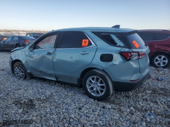 2022 Chevrolet Equinox LT with VIN 2GNAXUEV1N6112386, listed as a Copart auction lot 48465965 with 0 mi miles and Salvage Title. Bid and sale history available at carsss.com. Image 2.
