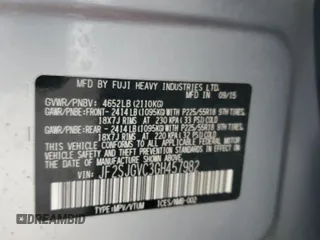 2016 Subaru Forester XT Touring with VIN JF2SJGVC3GH457982, listed as a Copart auction lot 50458525 with Not provided miles and Salvage title. Bid and sale history available at DreamBid. Image 13.