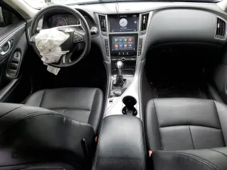 2017 Infiniti Q50 2.0t with VIN JN1CV7AP5HM642787, listed as a Copart auction lot 63081264 with 170,128 mi miles and Salvage Title. Bid and sale history available at carsss.com. Image 8.