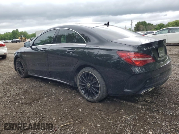 2018 Mercedes-Benz CLA 250 with VIN WDDSJ4GB1JN691277, listed as a Copart auction lot 60510125 with 55,180 mi miles and Clean title. Bid and sale history available at DreamBid. Image 2.