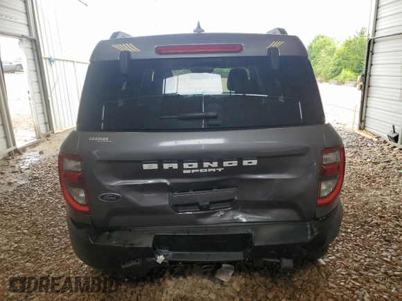 2021 Ford Bronco Sport Big Bend with VIN 3FMCR9B6XMRA17625, listed as a Copart auction lot 59707815 with 45,811 mi miles and Salvage title. Bid and sale history available at DreamBid. Image 6.