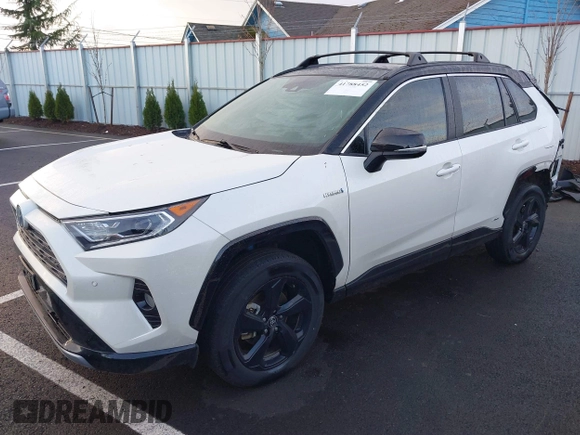 2021 Toyota RAV4 Hybrid XSE with VIN 4T3E6RFV8MU056524, listed as a IAAI auction lot 41788452 with 56,751 mi miles. Bid and sale history available at carsss.com. Image 19.