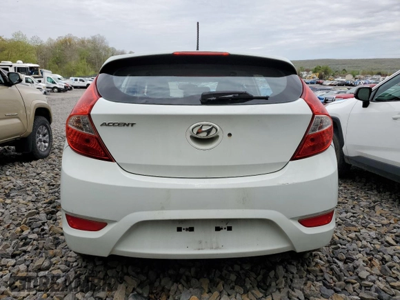 2013 Hyundai Accent SE with VIN KMHCU5AE7DU091402, listed as a Copart auction lot 50698845 with 125,262 mi miles and Salvage Title. Bid and sale history available at carsss.com. Image 6.